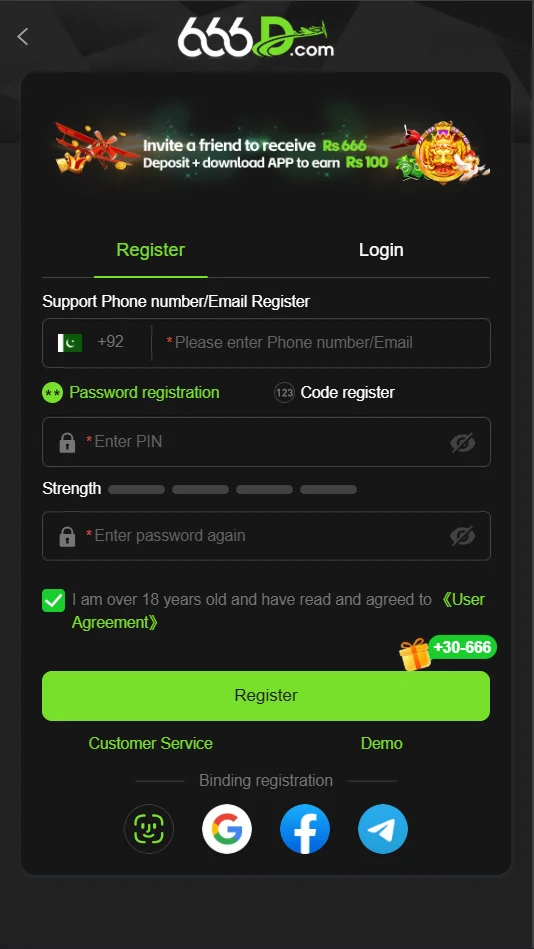 666d registration